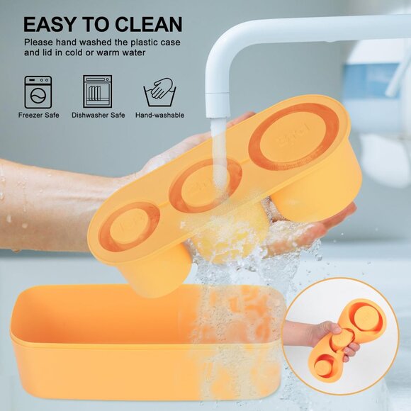 Stanley Cup Ice Mold 40 oz 30 oz Silicone Ice Cube Tray with Lid, 3 Pcs - 3 Size - Picture 5 of 6